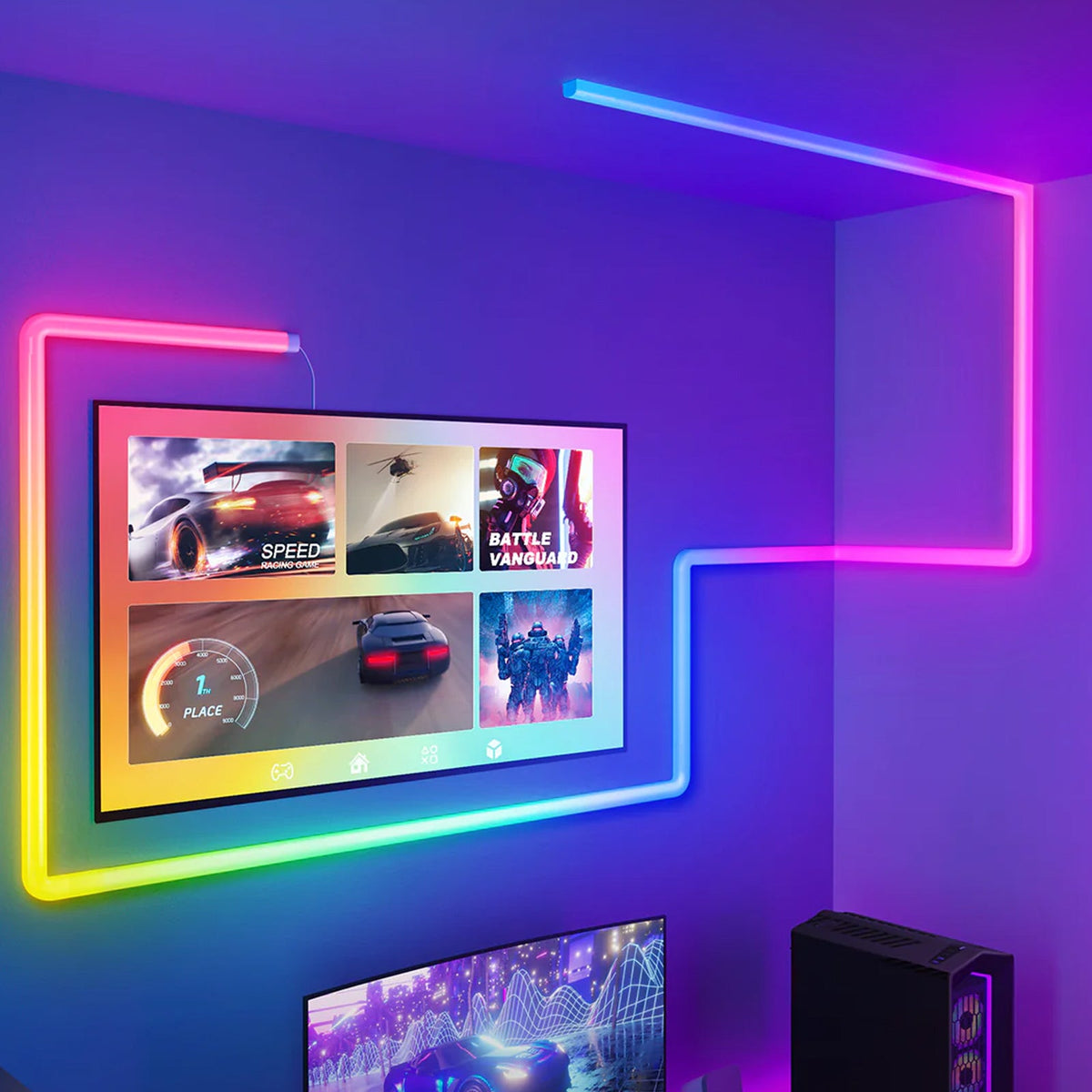 Led Wall Light Ambiance Smart Light (6Pcs) - GTRacing Gaming Chair