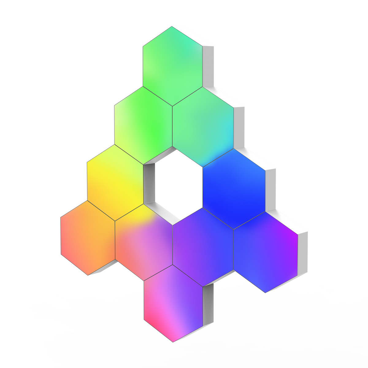 Hexagon LED Wall Light Panels (10 Pack) - GTRACING