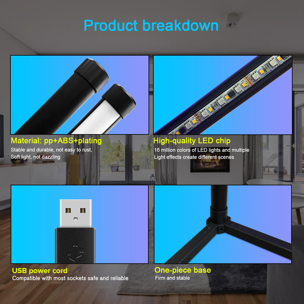 Colorful Cound Floor Lamp // GT050-RGB - GTRACING