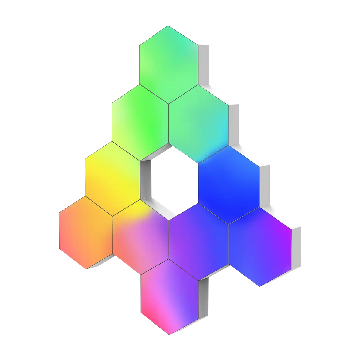 Hexagon LED Wall Light Panels  (10 Pack) - GTRacing Gaming Chair