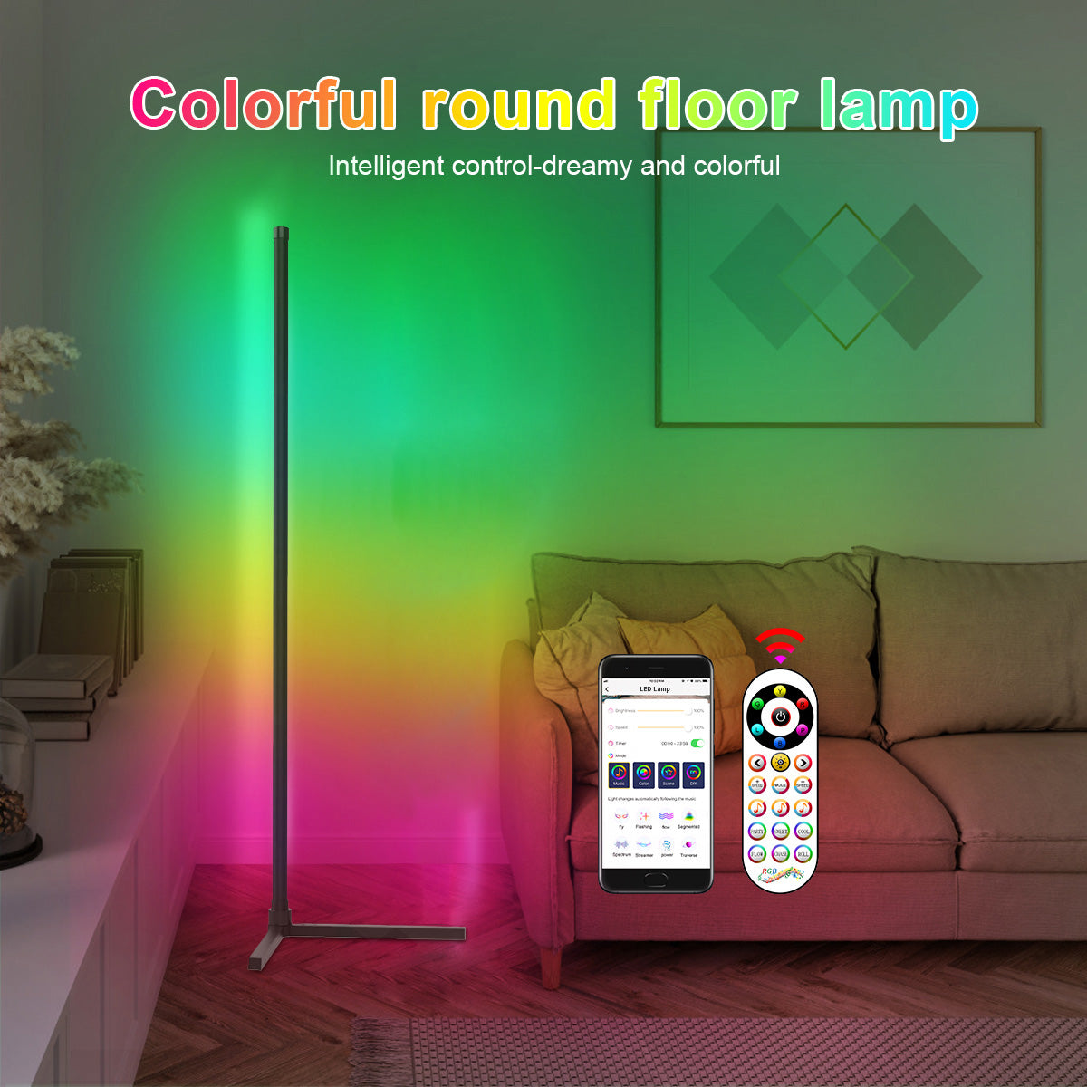 Colorful Cound Floor Lamp // GT050-RGB - GTRACING