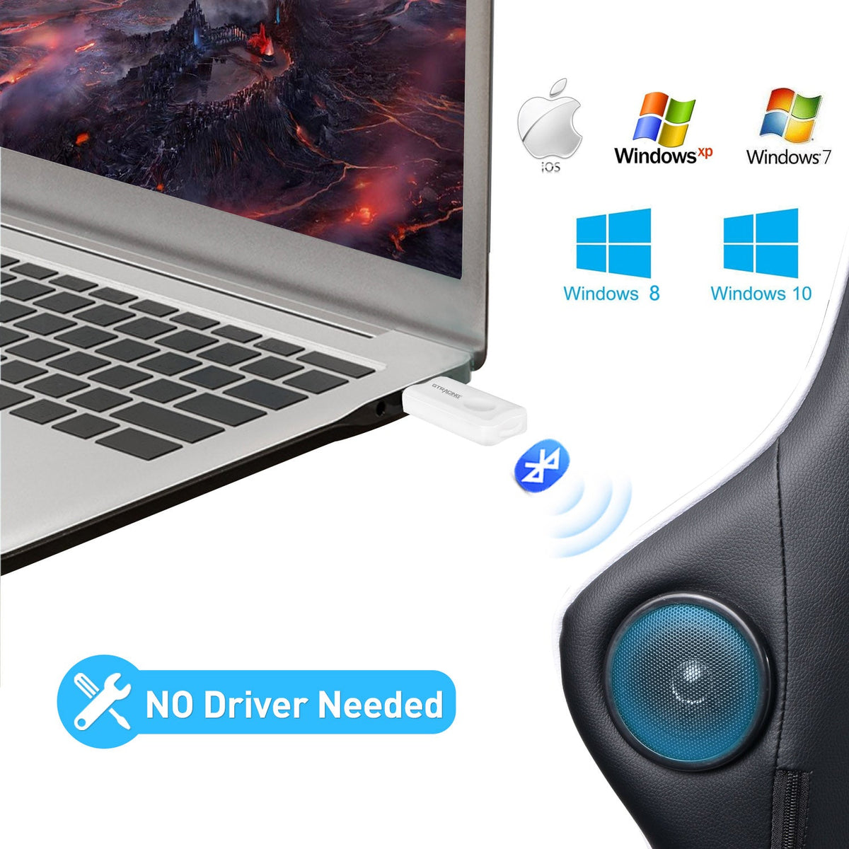 GTRACING USB Bluetooth Transmitter // GT Lynck1 - GTRACING
