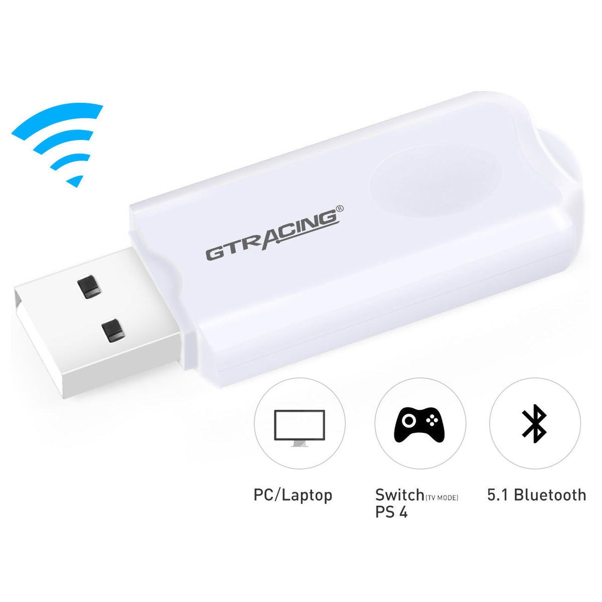 GT Lynck1 USB Bluetooth Transmitter  (Connect Computer & Chair) - GTRACING